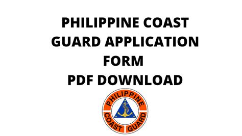 Forms and Guides from Philippine Coast Guard (PCG) Philippines.